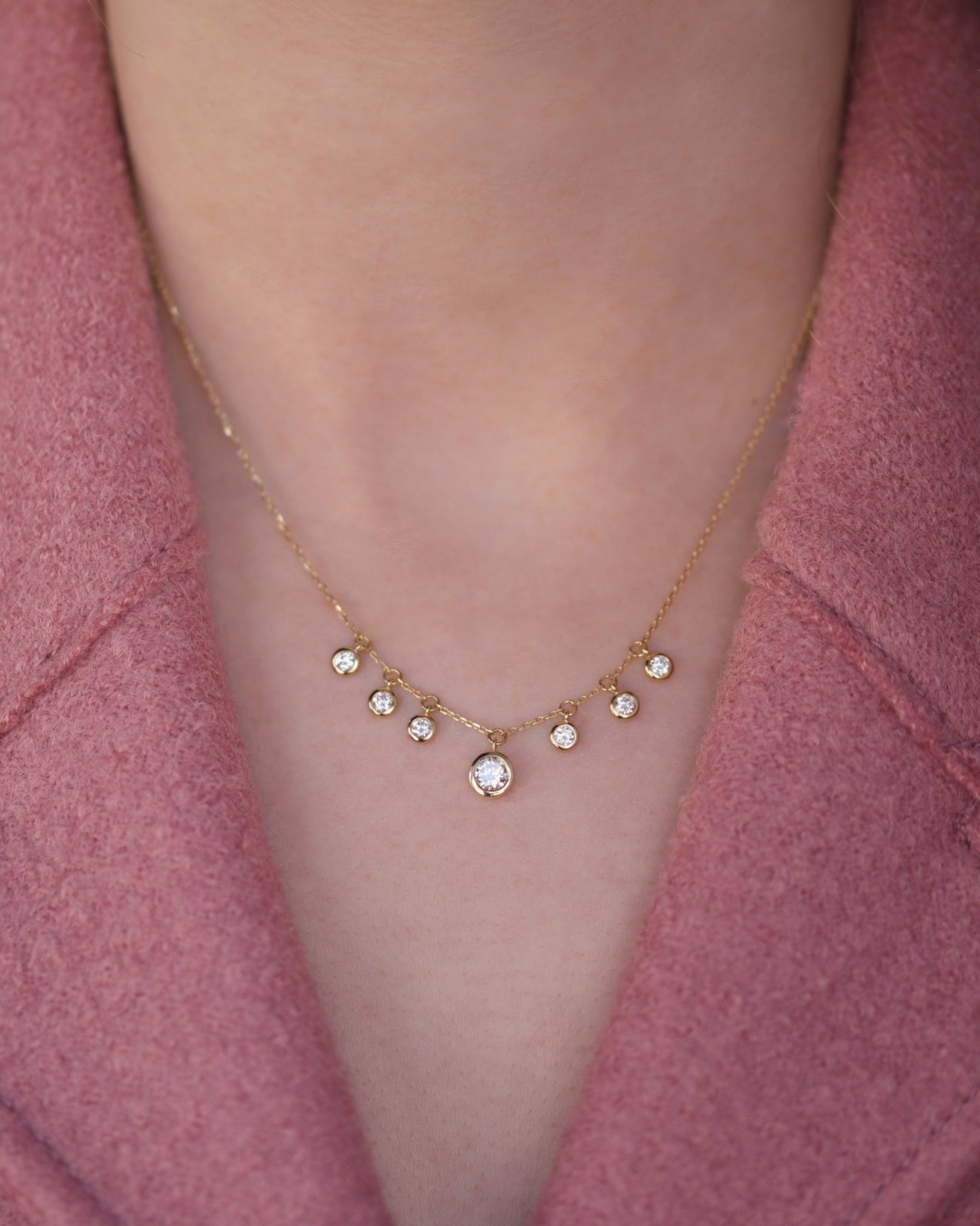 Alexis Necklace in Lab - Grown Diamond - 18k Gold - Lynor