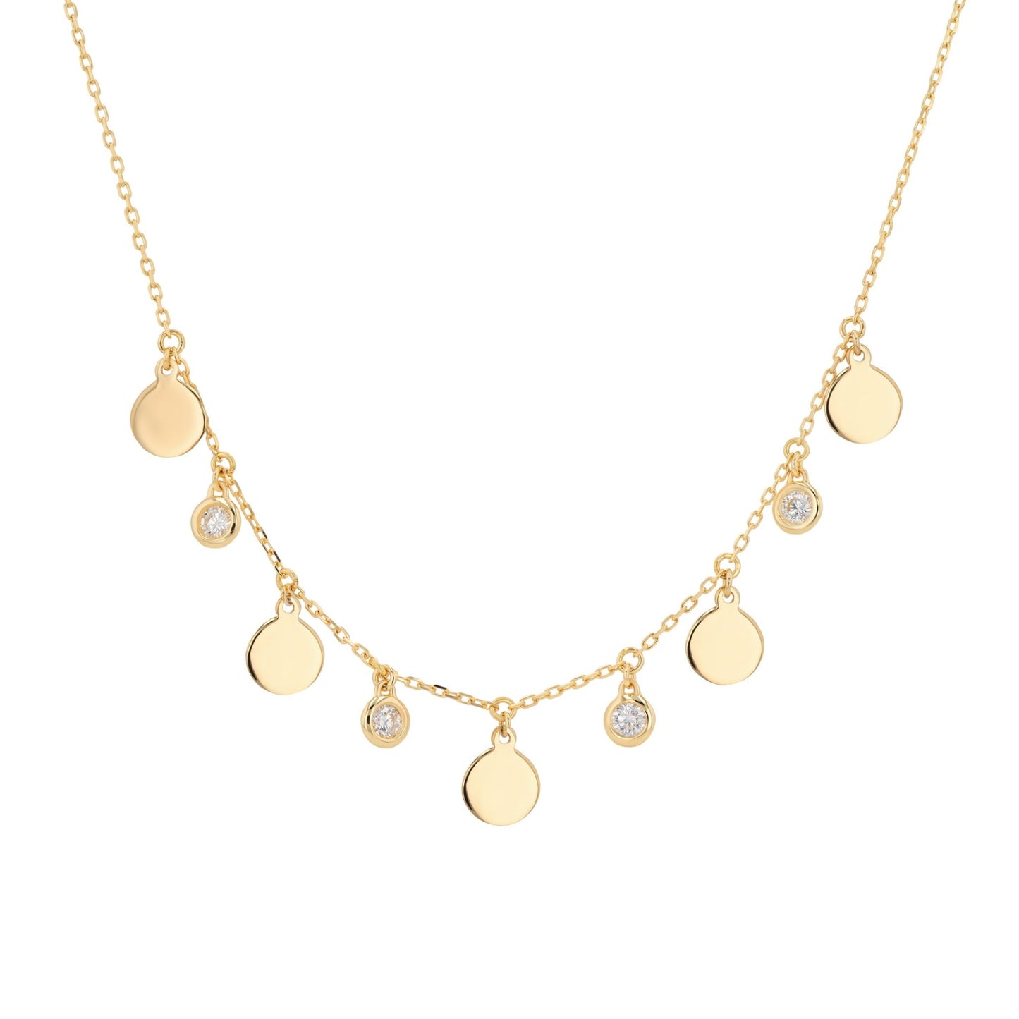 Aura Necklace in Diamond - 18k Gold - Lynor