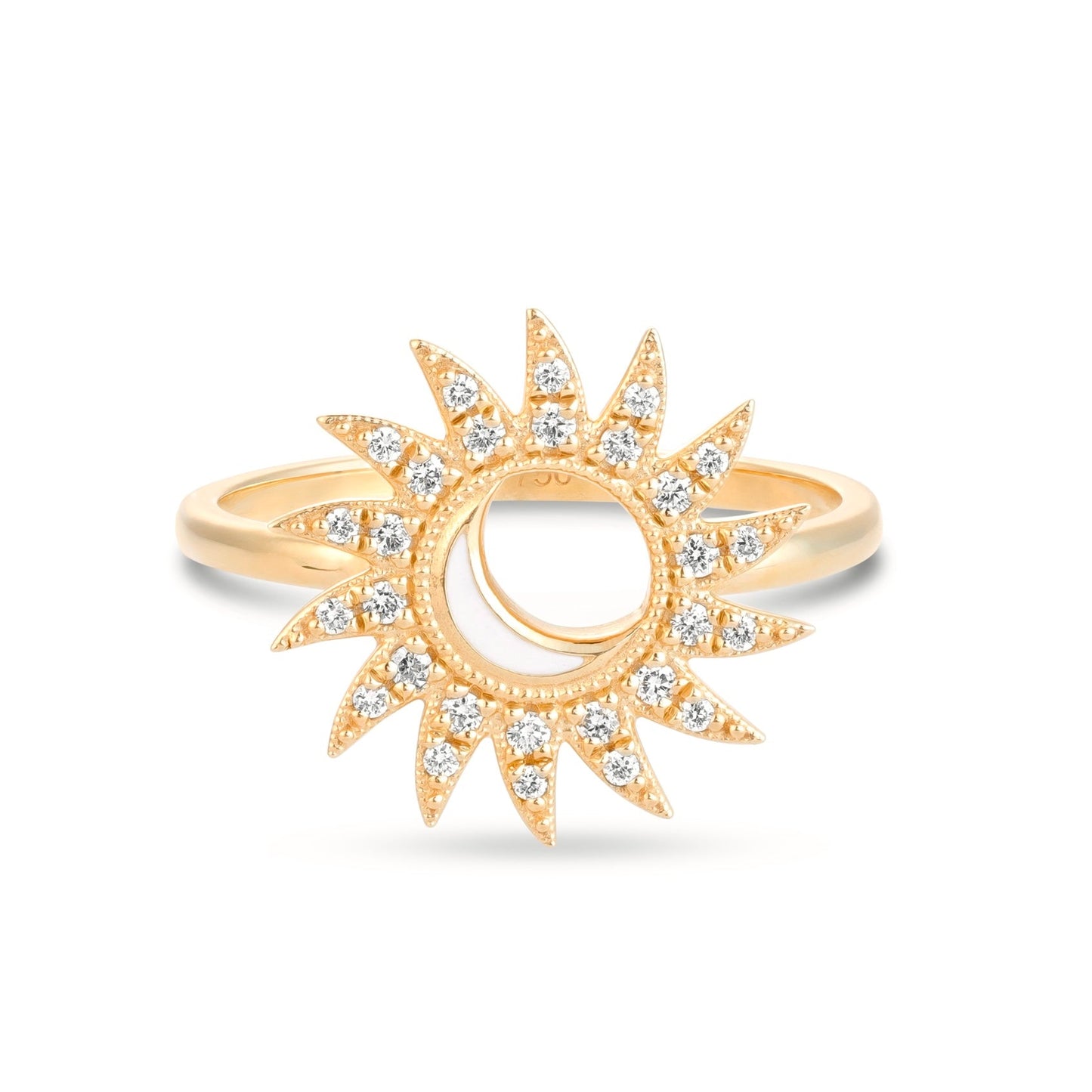 Eclipse Ring in Diamond - 18k Gold - Lynor