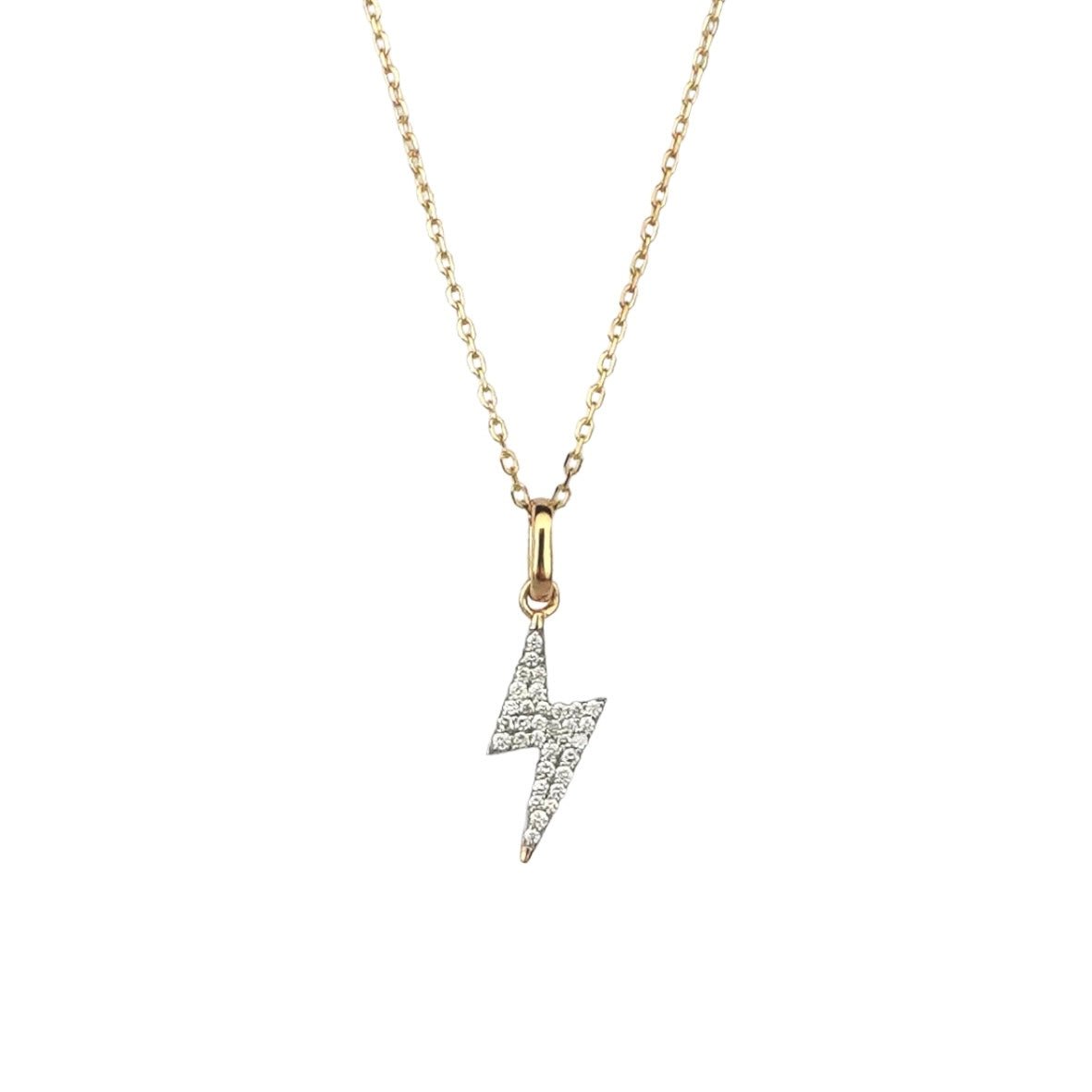 Flash Necklace in Diamond - 18k Gold - Lynor