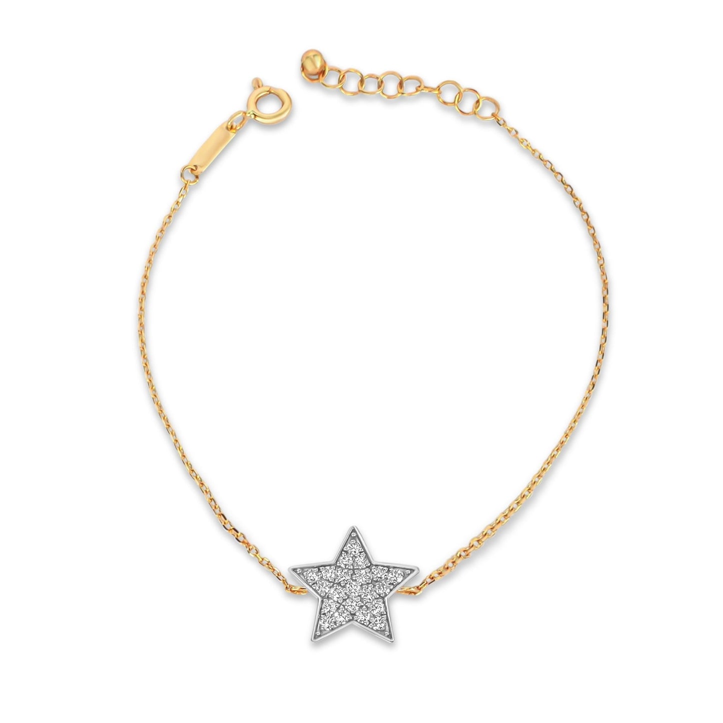 Star Bracelet in Diamond - 18k Gold - Lynor