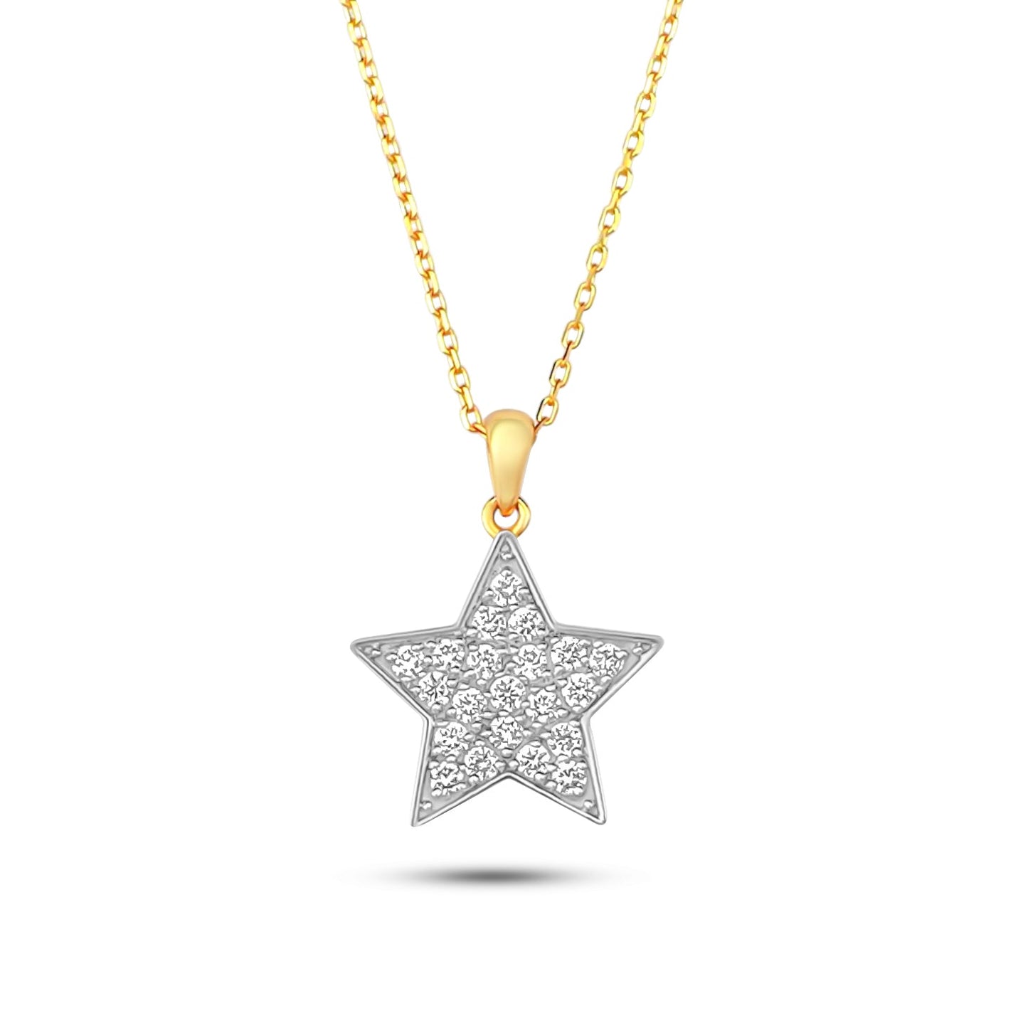 Star Necklace in Diamond - 18k Gold - Lynor