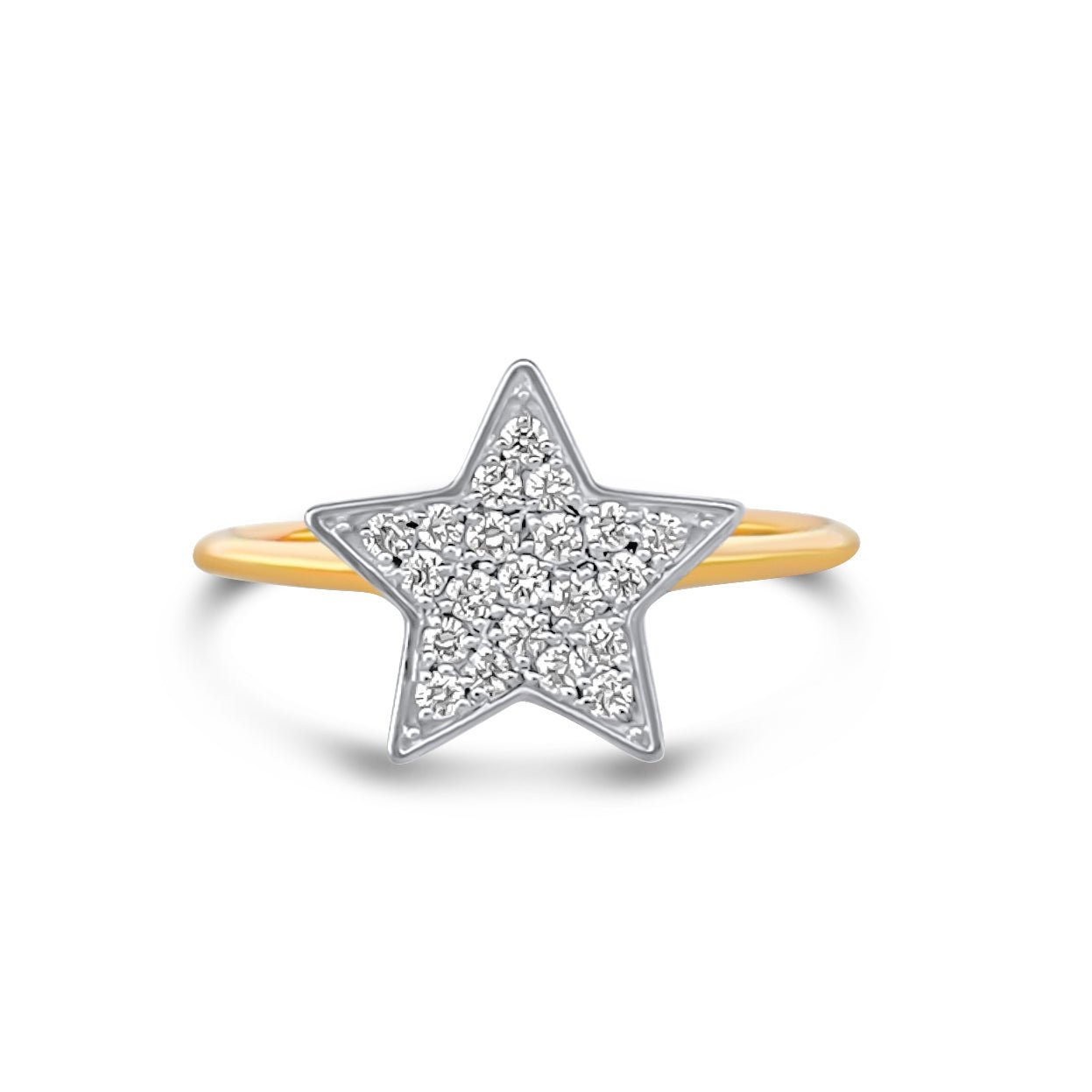Star Ring in Diamond - 18k Gold - Lynor