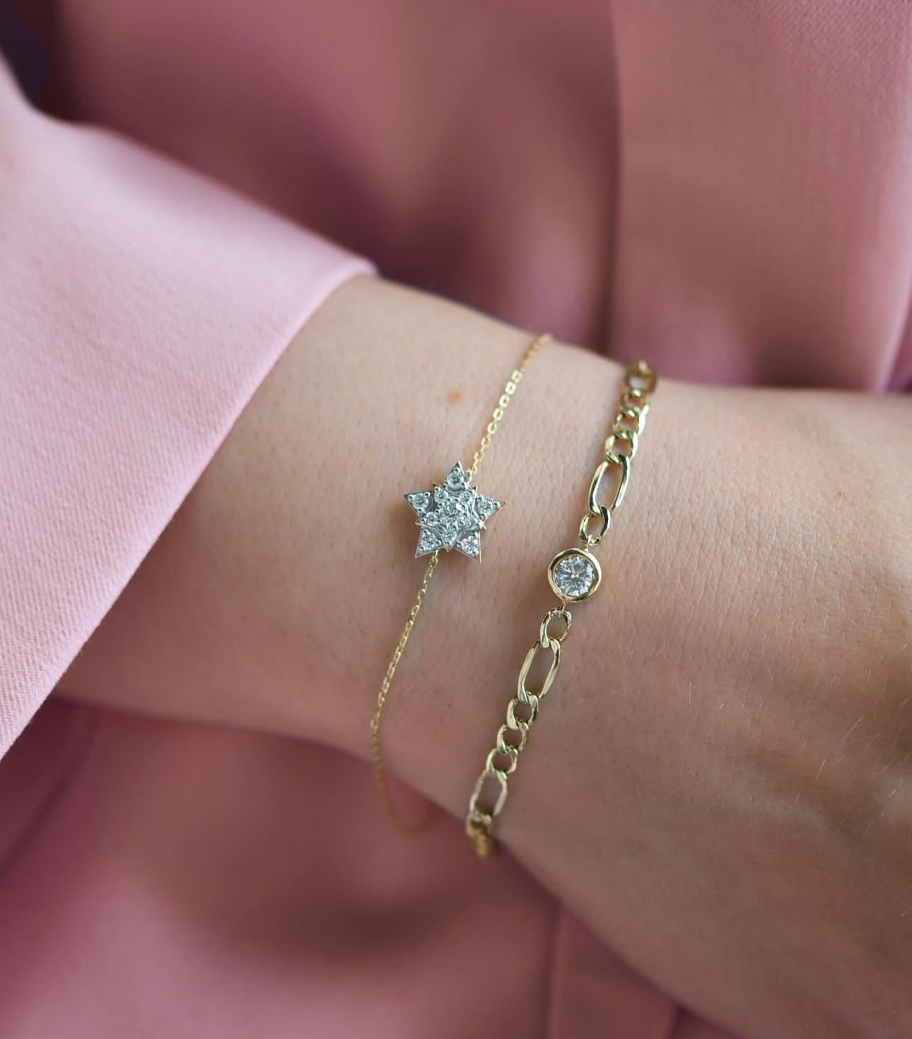 Stella Bracelet in Diamond - 18k Gold - Lynor