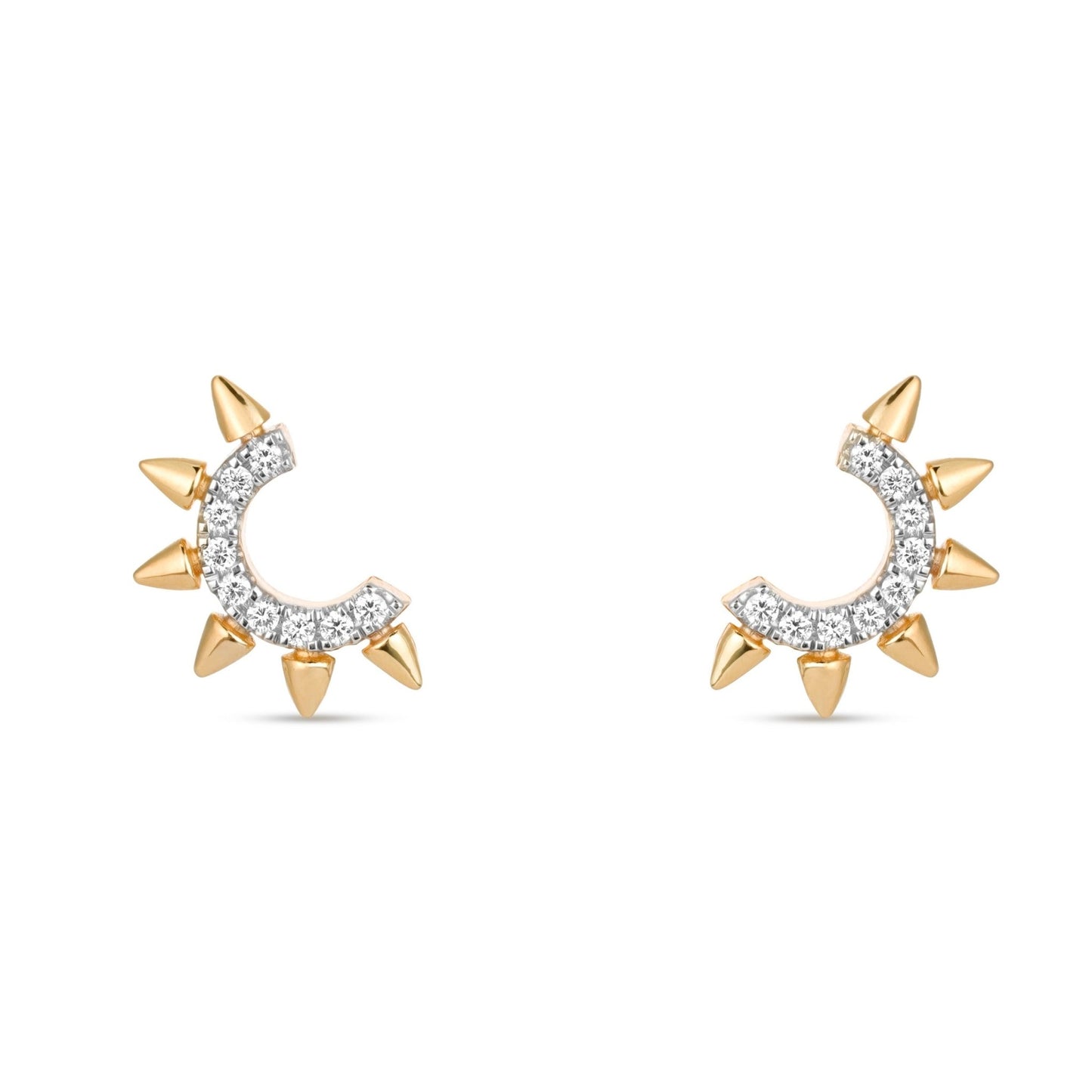 Sunlit Earrings in Diamond - 18k Gold - Lynor