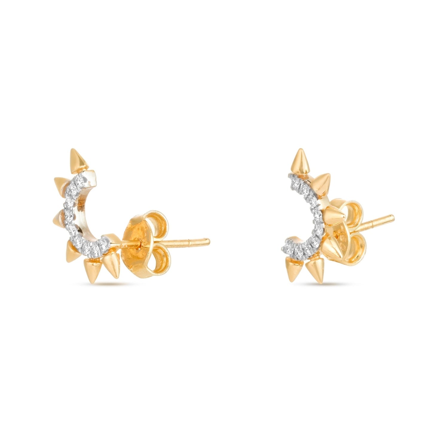 Sunlit Earrings in Diamond - 18k Gold - Lynor