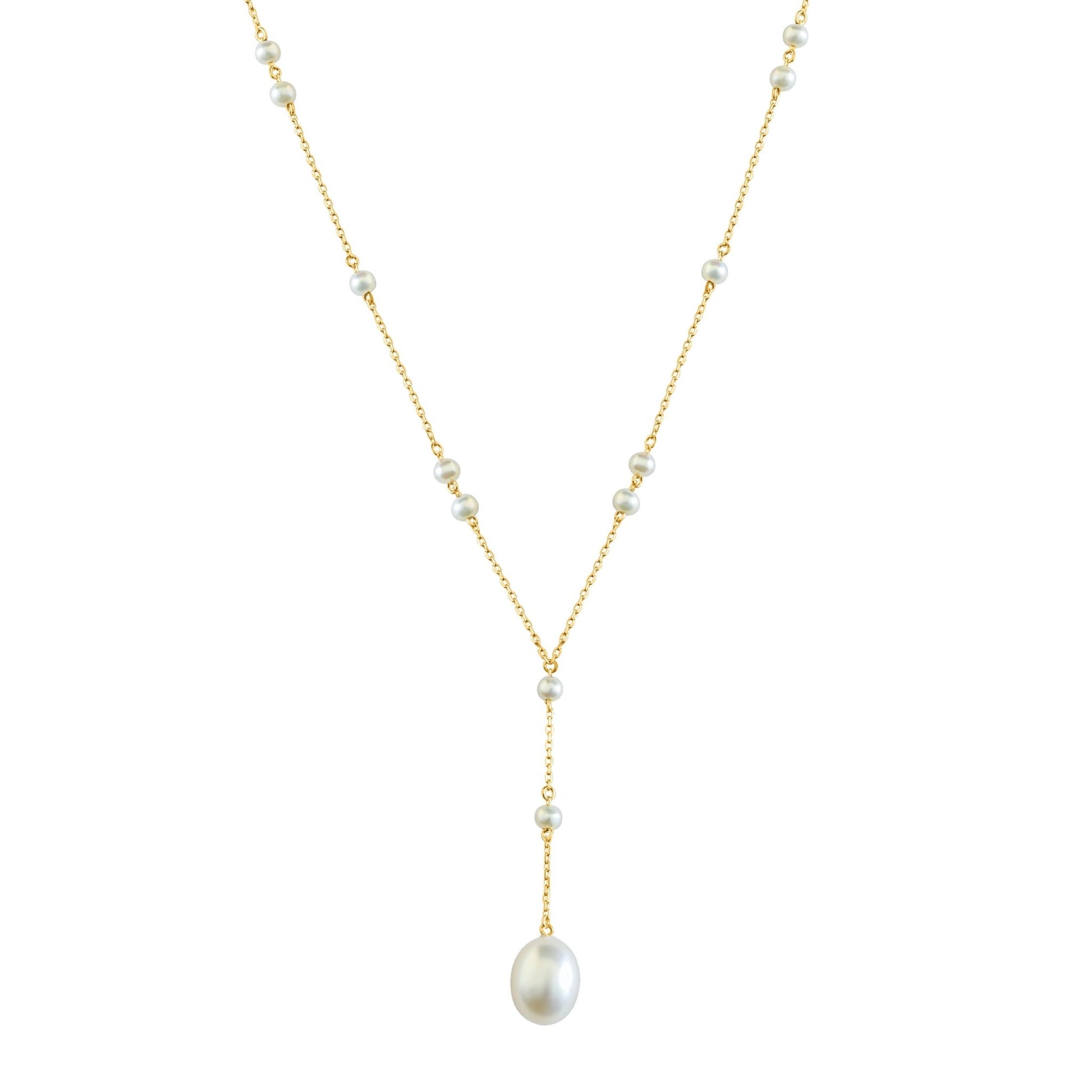 Vita Necklace in Freshwater Pearl - 18k Gold - Lynor