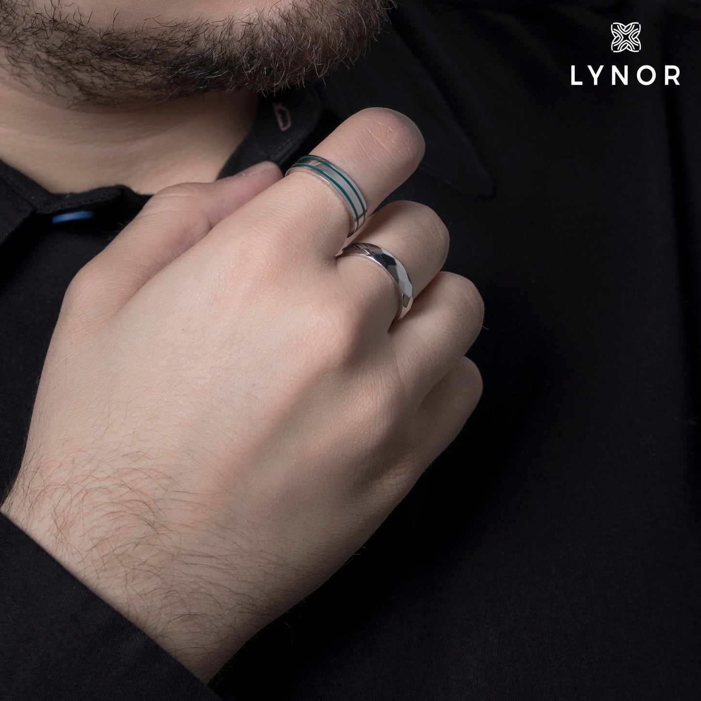 Admir Ring - Platinum, for him - 18k Gold - Lynor