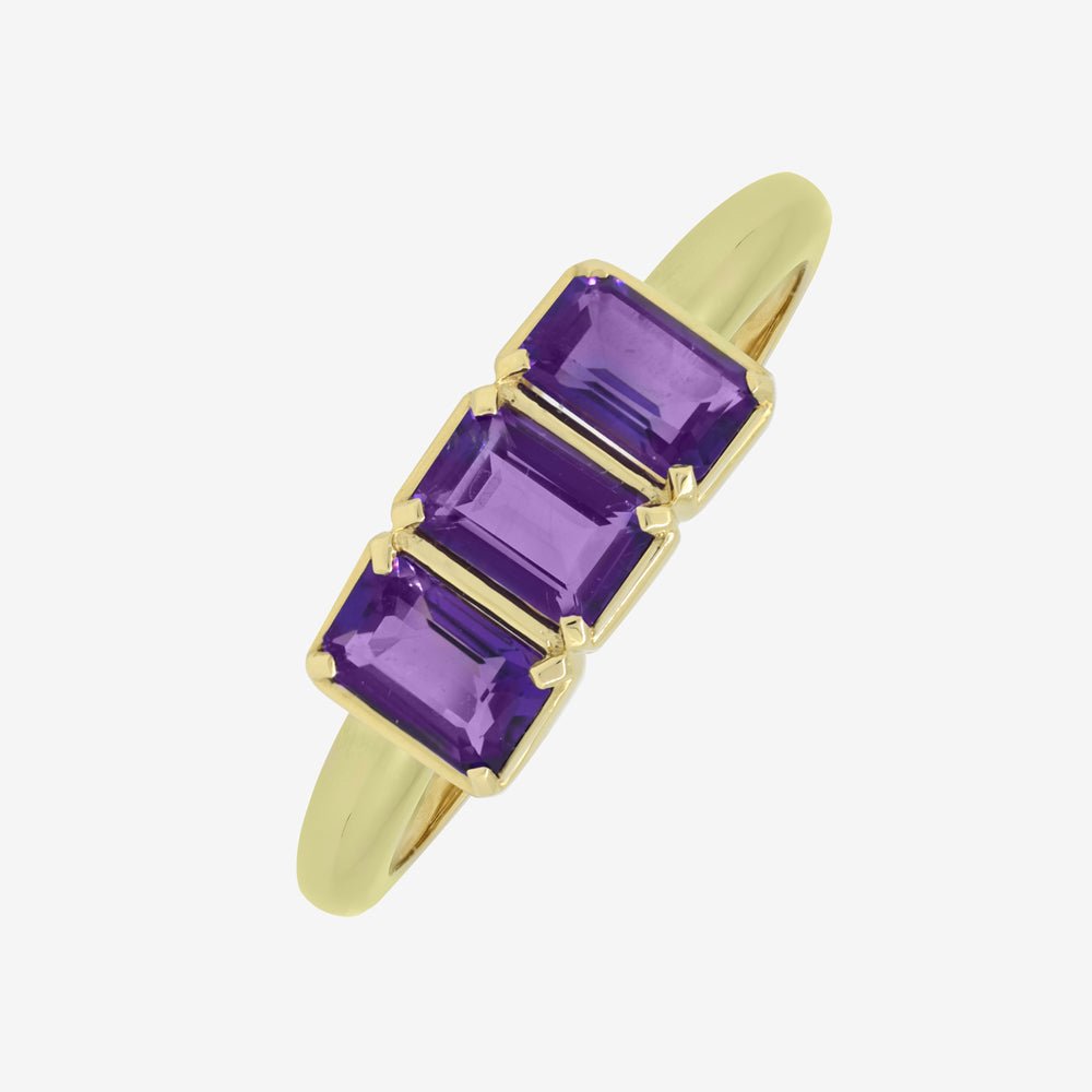 Amy Ring in Amethyst - 18k Gold - Ly