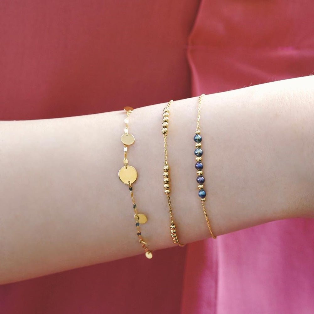 Arla Beaded Bracelet - 18k Gold - Ly