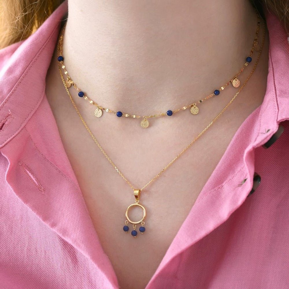 Azure Necklace - 18k Gold - Ly