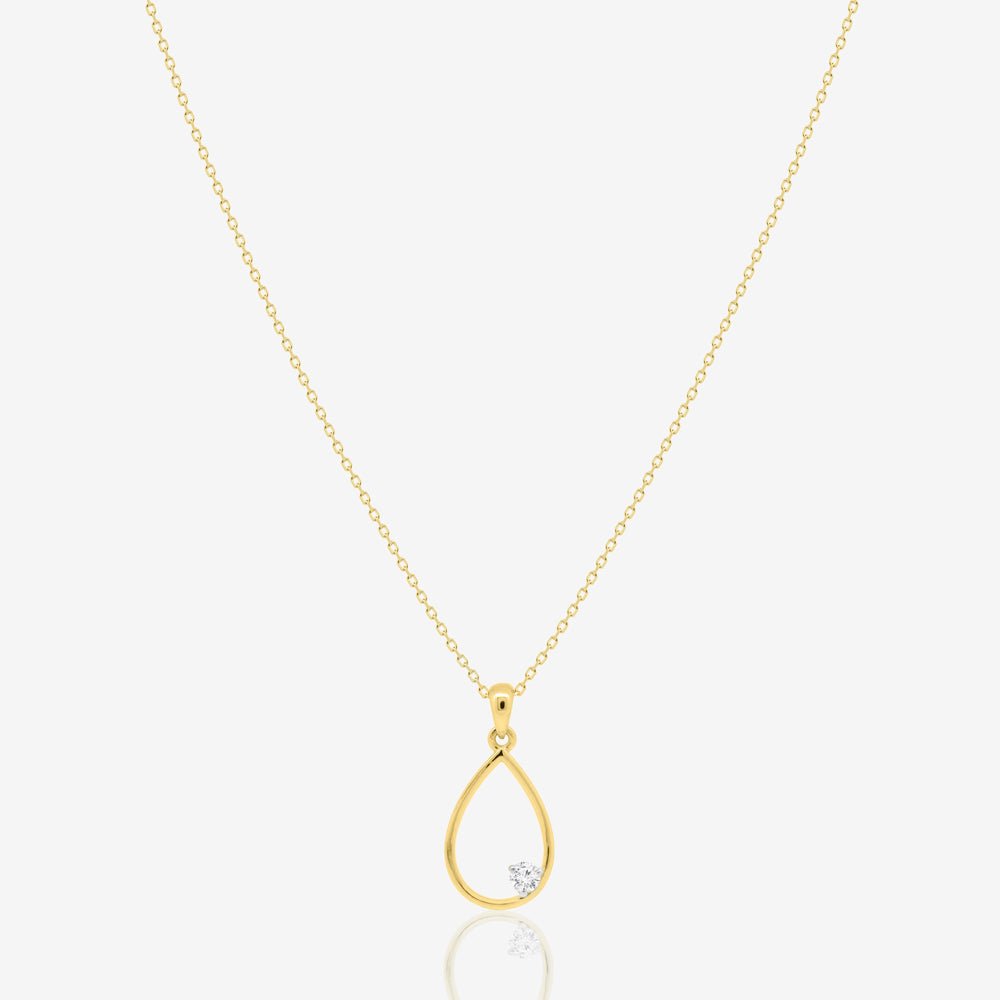 Biana Necklace in Diamond - 18k Gold - Ly