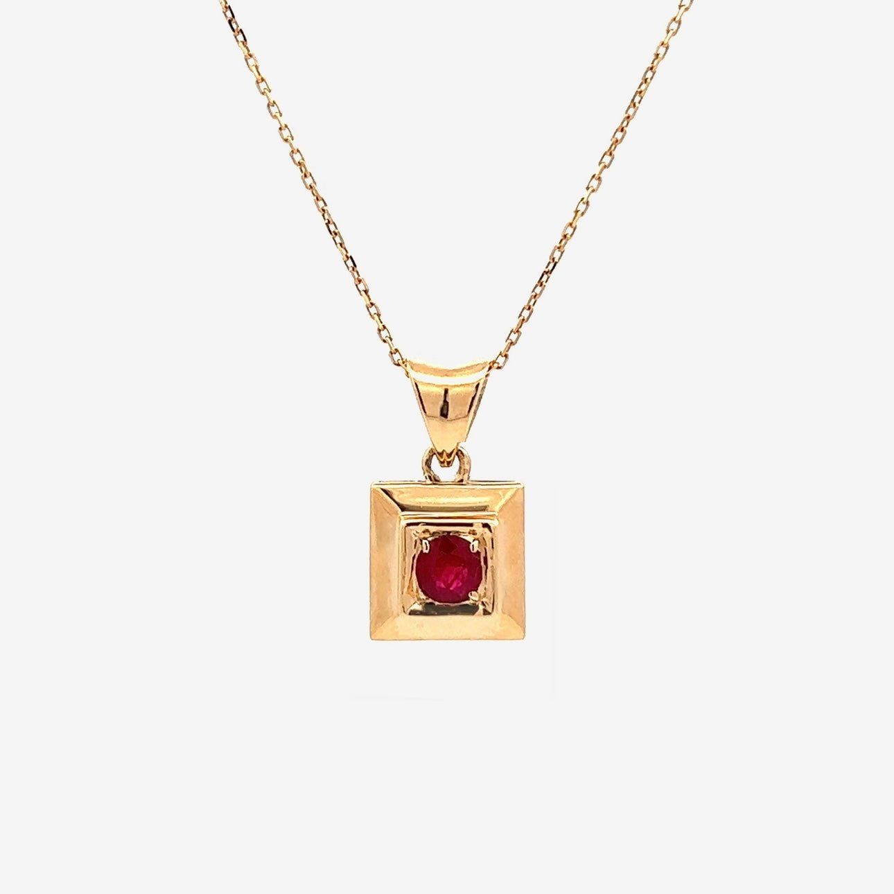 Cecile Necklace in Ruby - 18k Gold - Ly