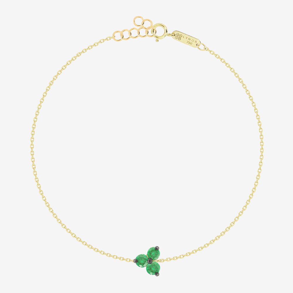 Cilia Bracelet in Emerald - 18k Gold - Ly