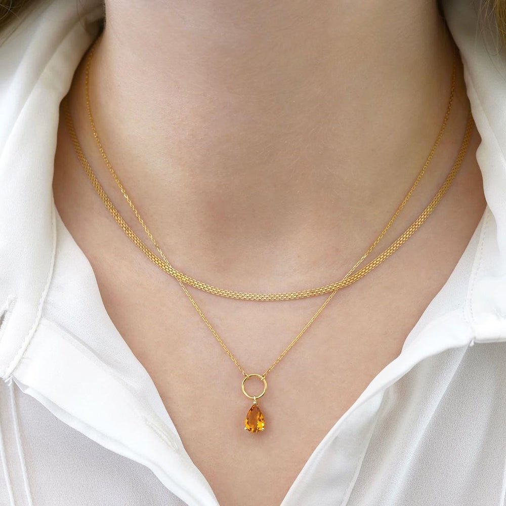 Citra Necklace in Citrine - 18k Gold - Ly