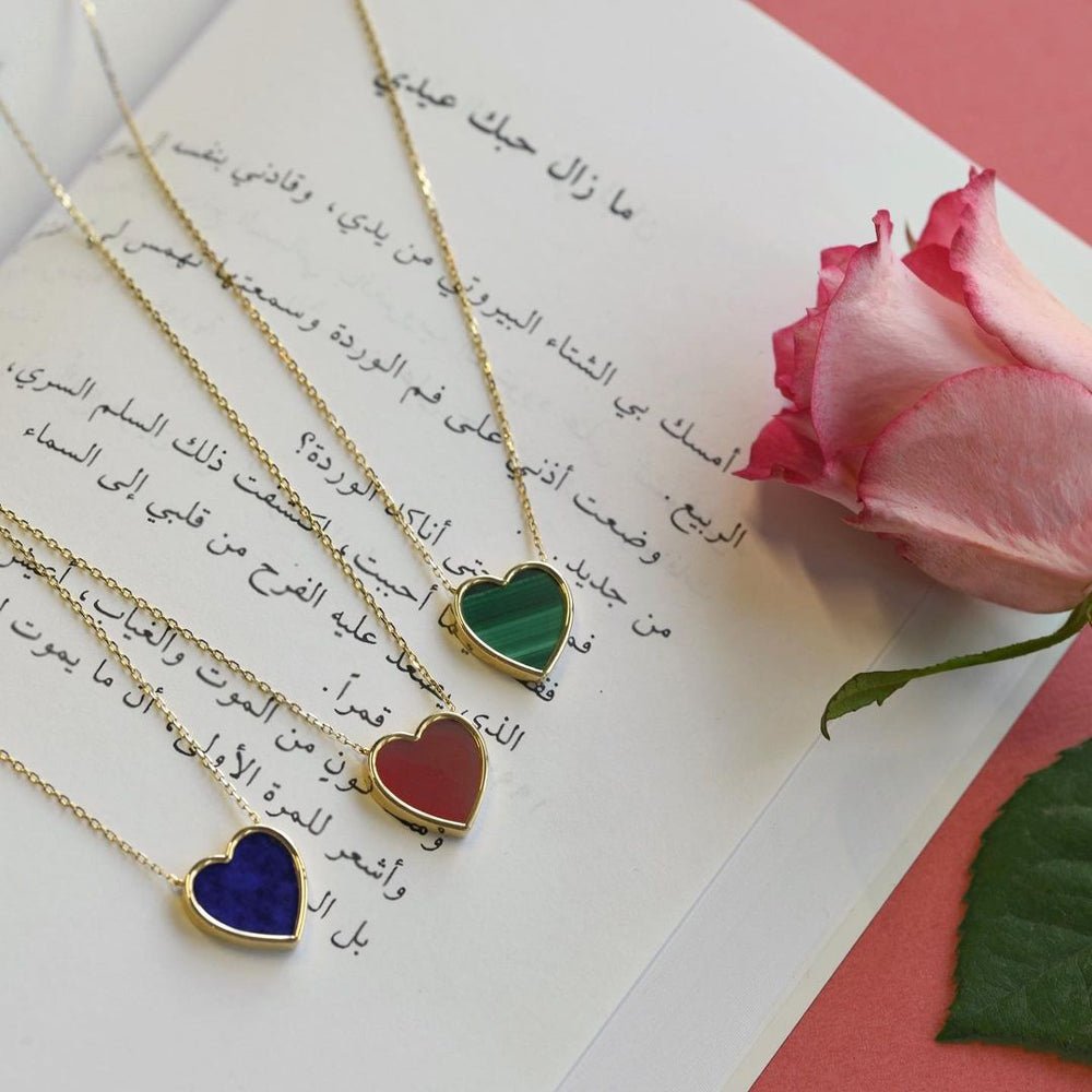 Cora Necklace in Red Carnelian - 18k Gold - Ly