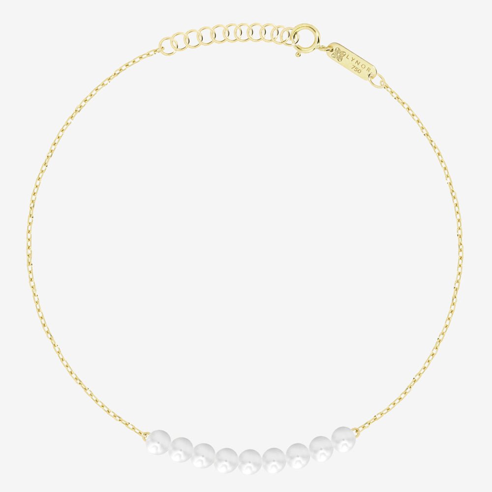 Dainty Pearl Bracelet - 18k Gold - Ly