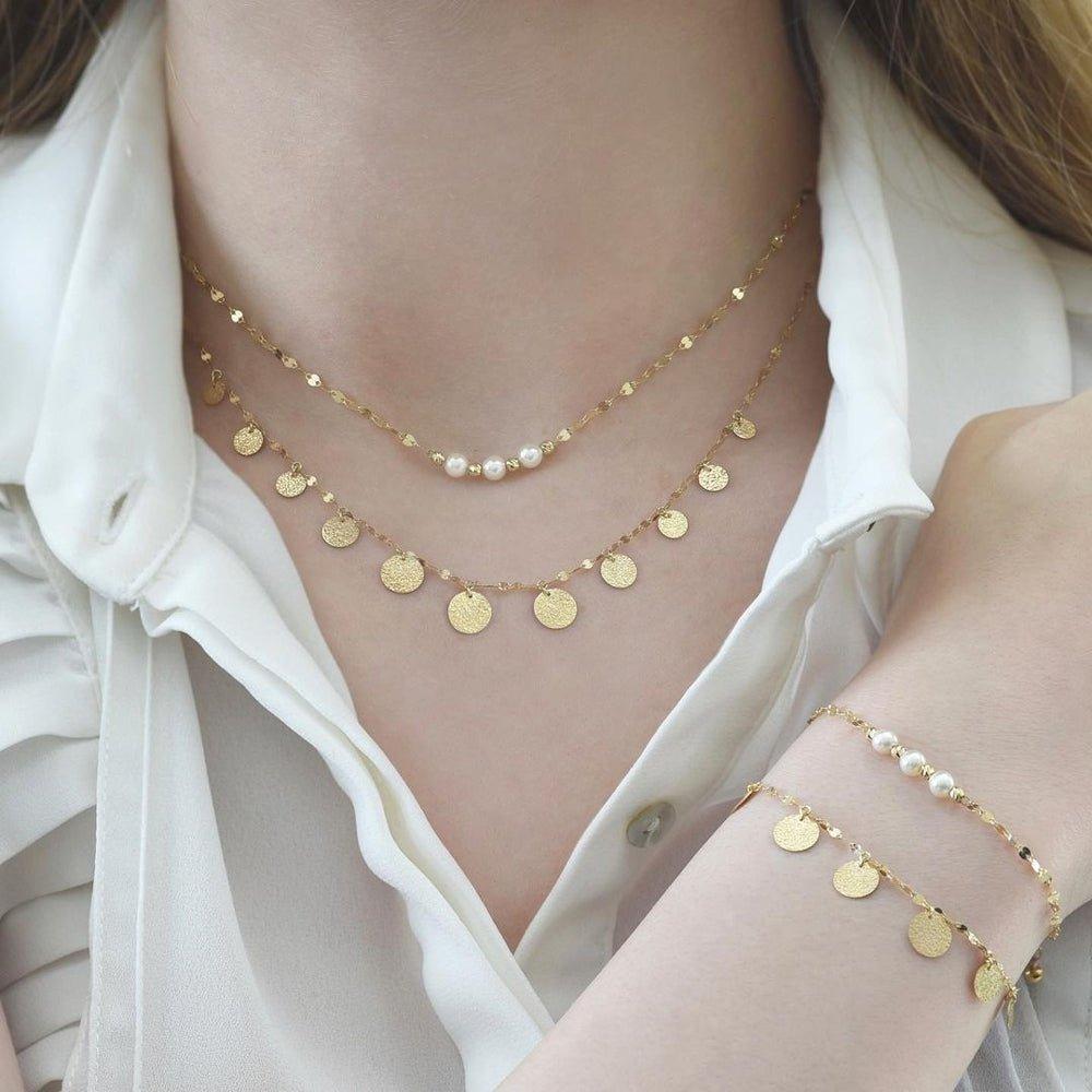 Dia Bracelet in Pearl - 18k Gold - Lynor