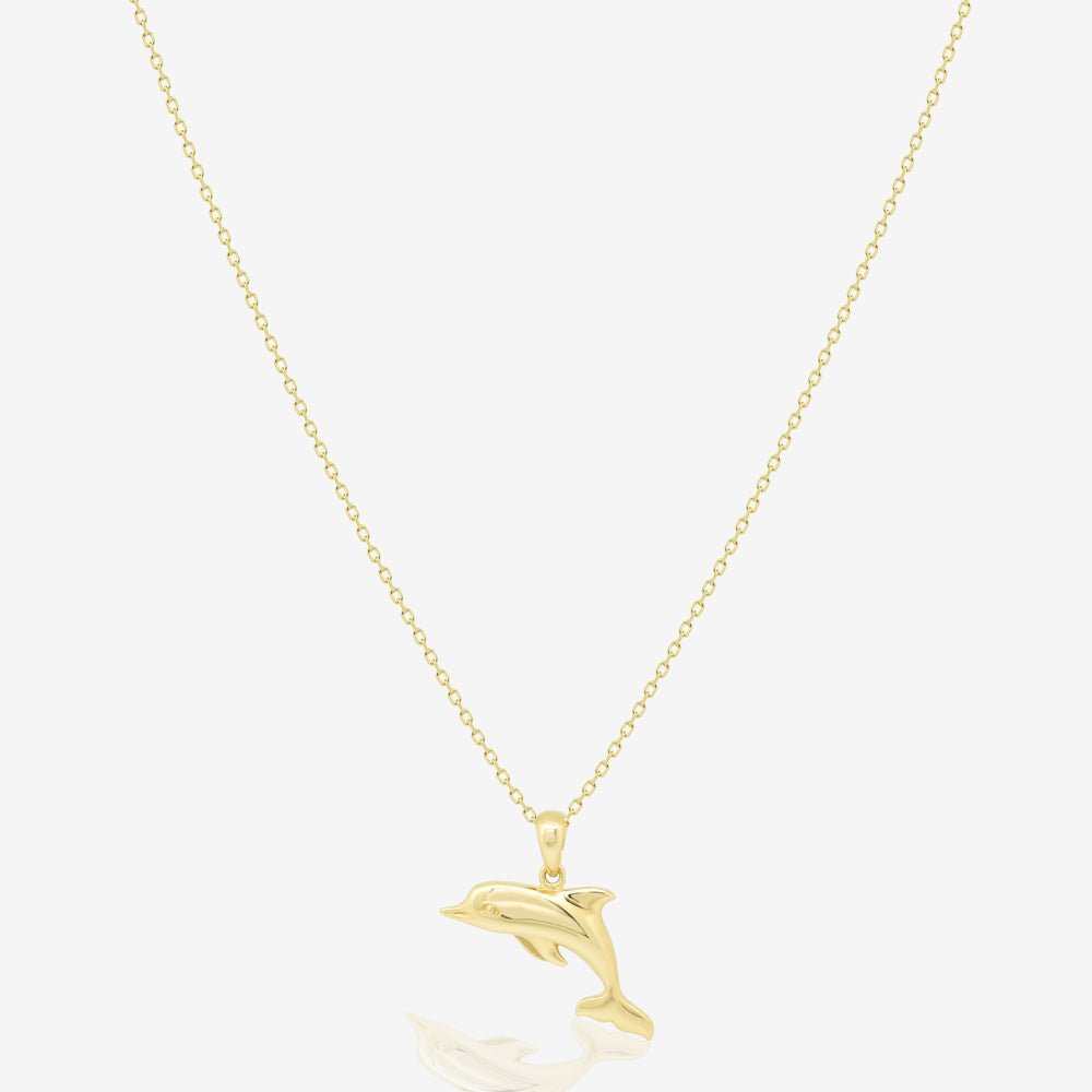 Dolphin Necklace - 18k Gold - Ly
