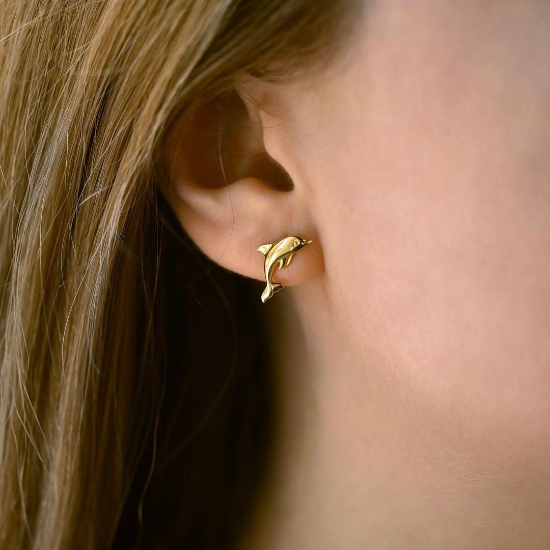 Dolphin Necklace - 18k Gold - Ly