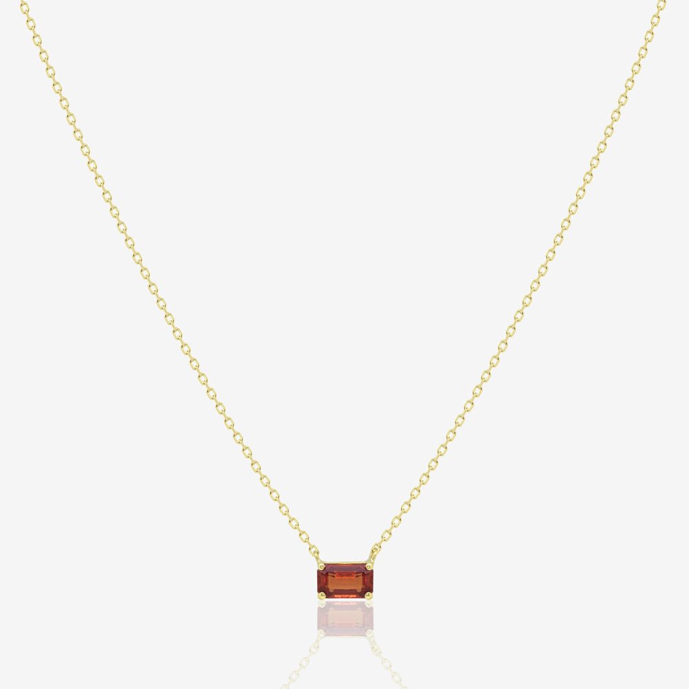 Ella Necklace in Red Sapphire - 18k Gold - Ly