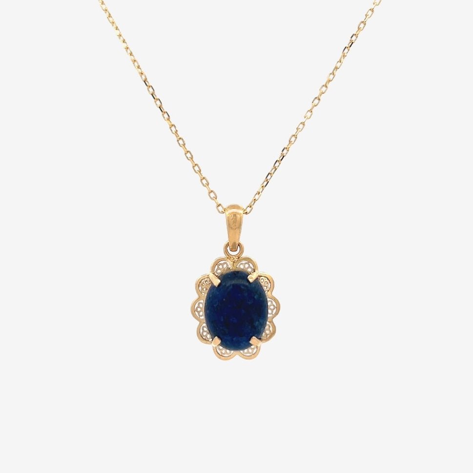 Fira Necklace in Lapis Lazuli - 18k Gold - Ly