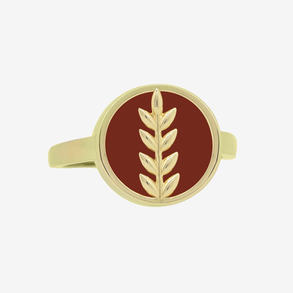 Fortuna Ring in Carnelian - 18k Gold - Ly