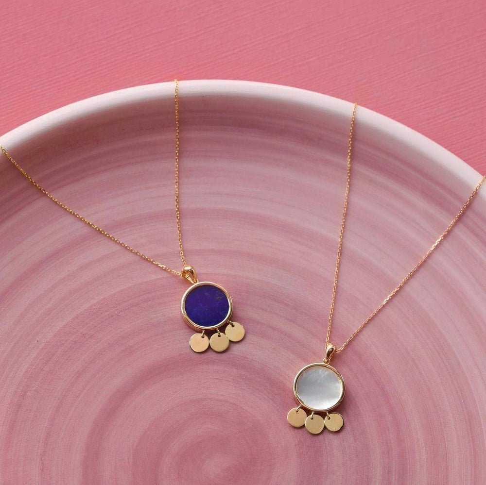Galera Necklace in Carnelian - 18k Gold - Ly