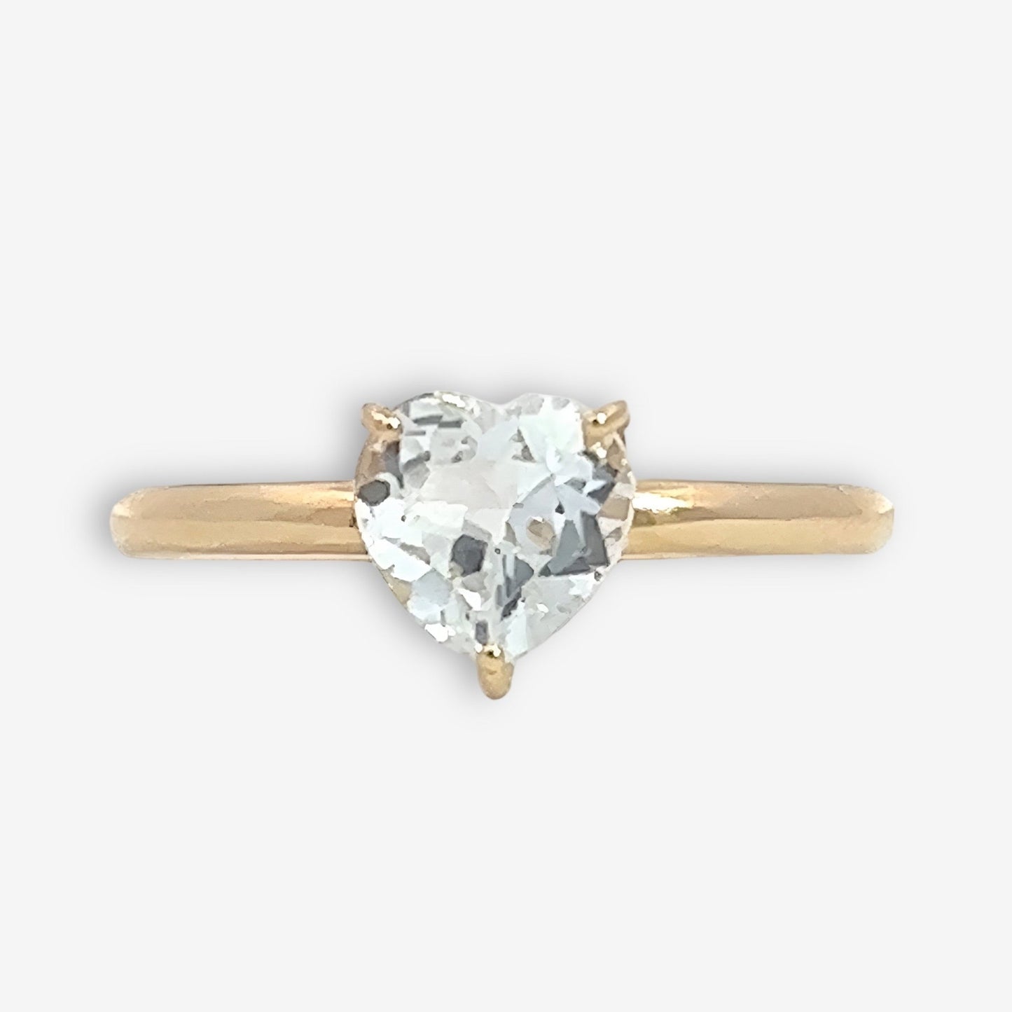 Heart Ring in Aquamarine - 18k Gold - Lynor