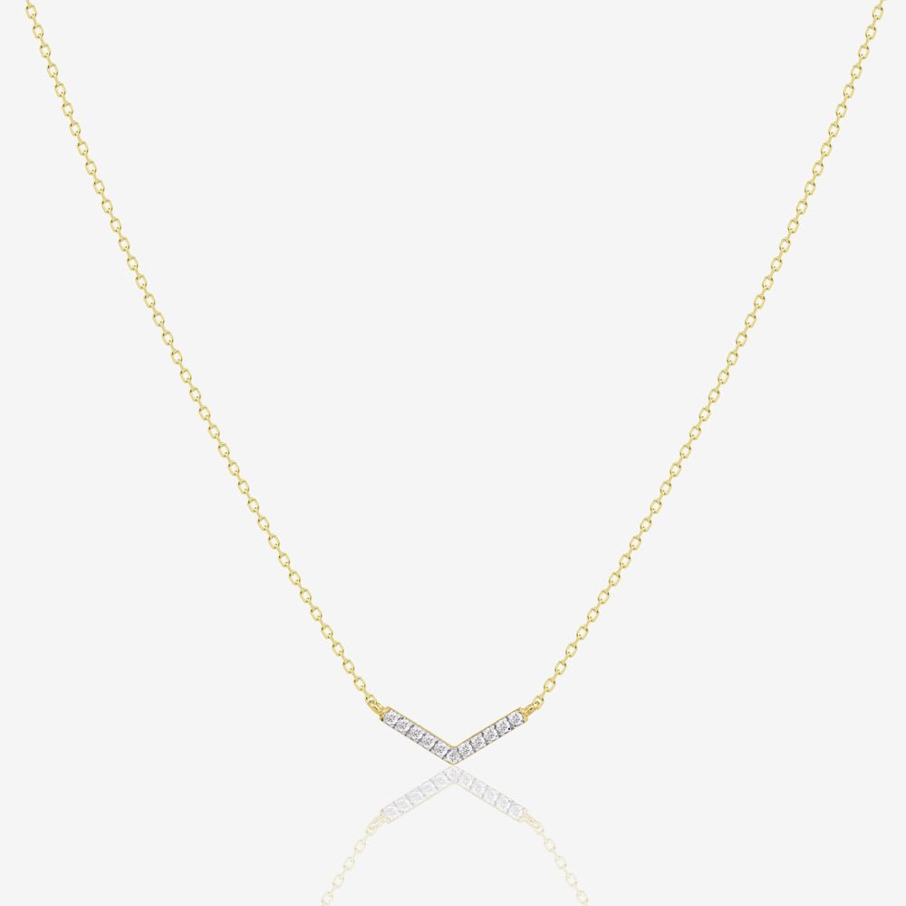 Jia Necklace in Diamond - 18k Gold - Ly
