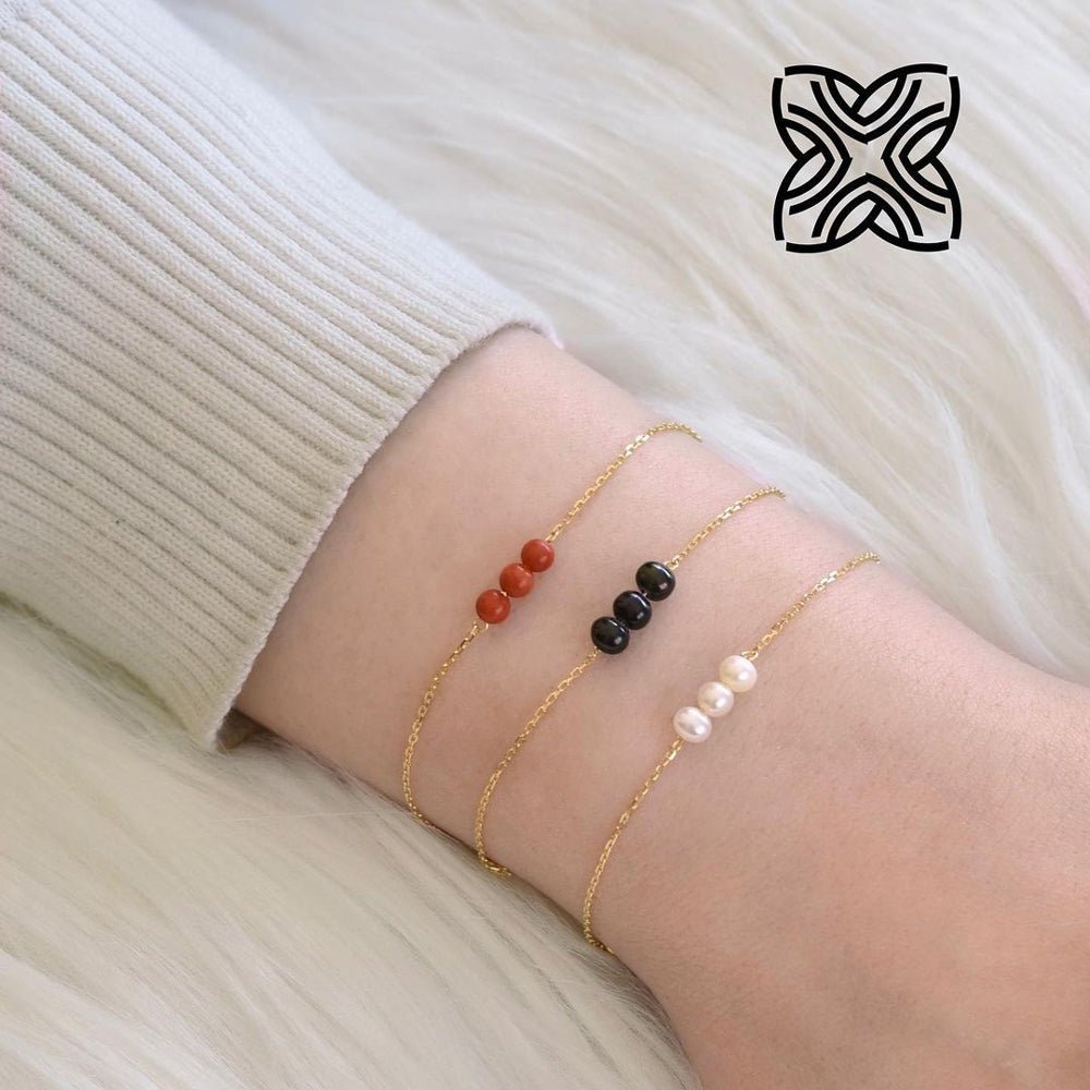 Lola Bracelet in Black Onyx - 18k Gold - Ly