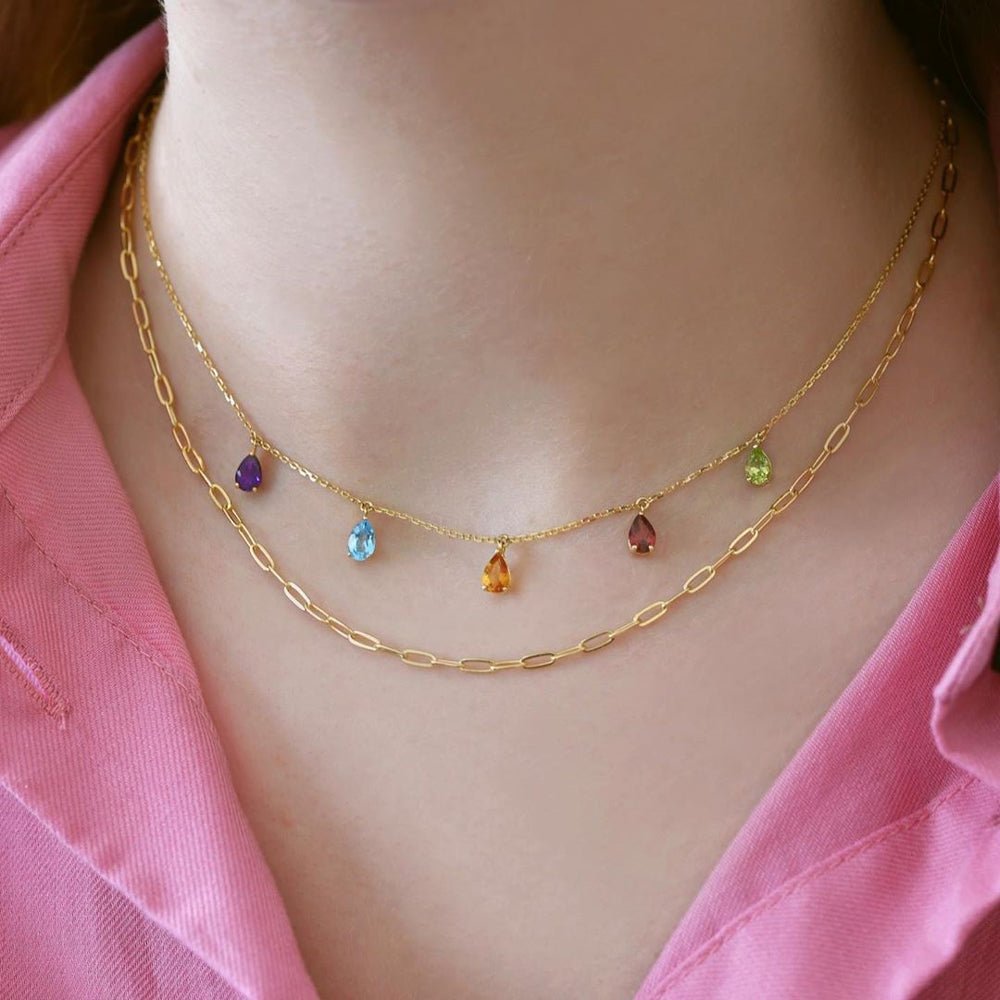 Long Alanna Necklace (50 cm) - 18k Gold - Ly