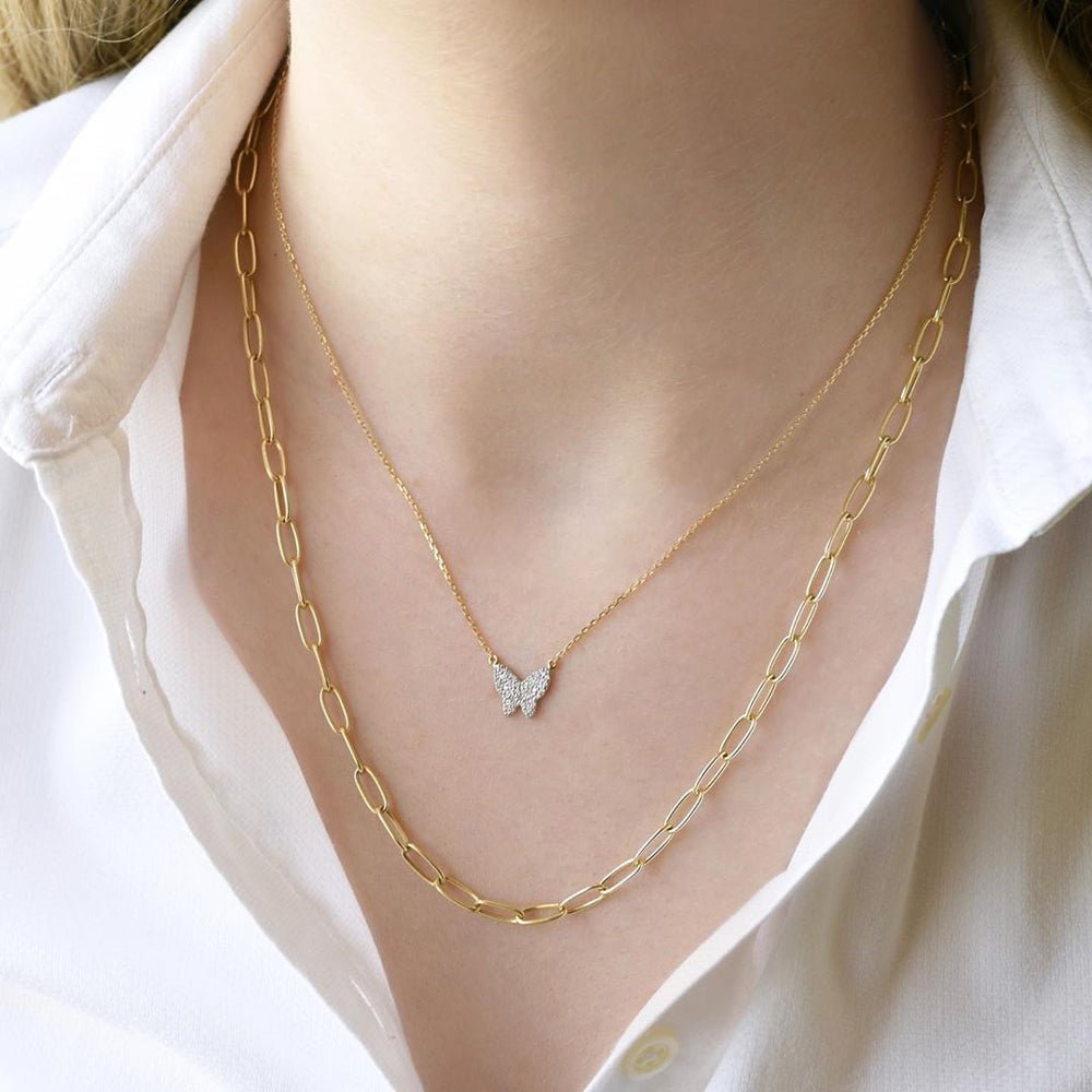 Long Links Necklace - 18k Gold - Ly