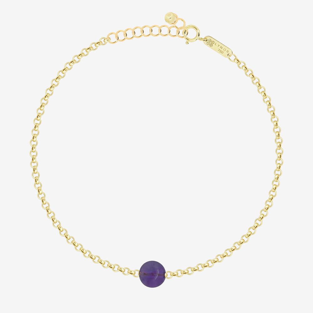 Mia Bracelet in Amethyst - 18k Gold - Ly