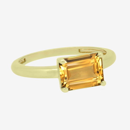Mica Ring in Citrine - 18k Gold - Ly