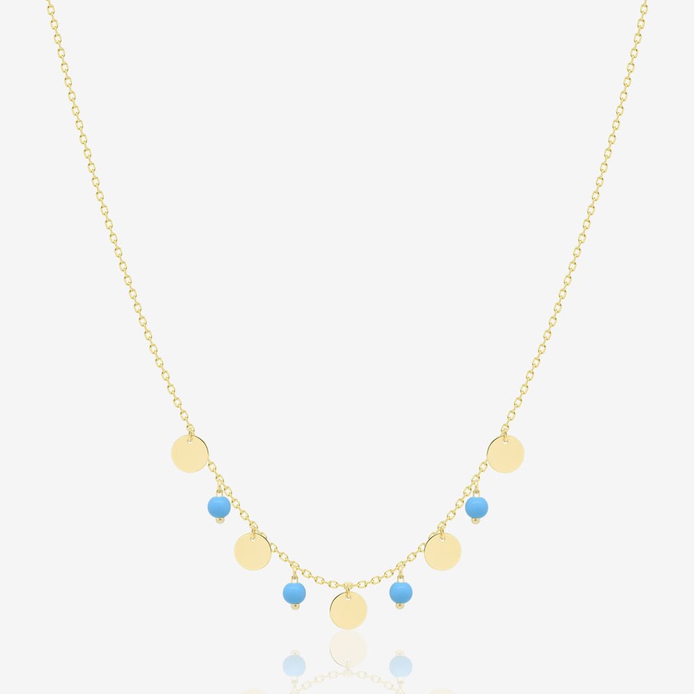 Milia Necklace in Turquoise - 18k Gold - Ly