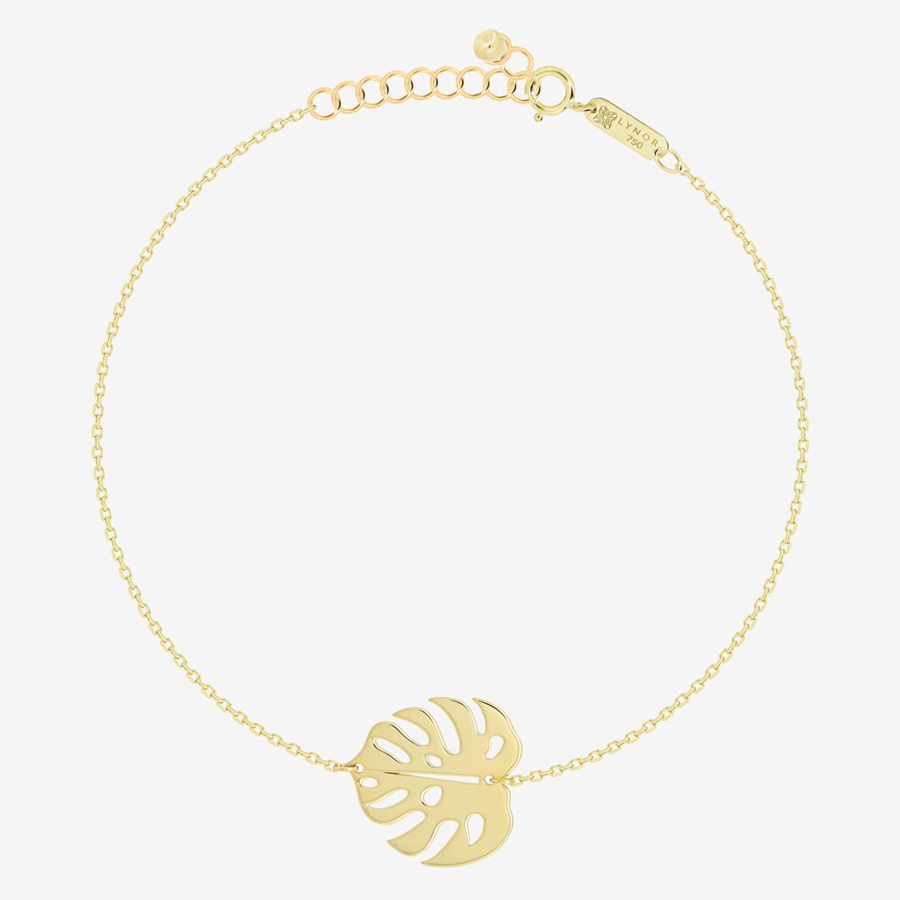 Monstera Bracelet - 18k Gold - Ly