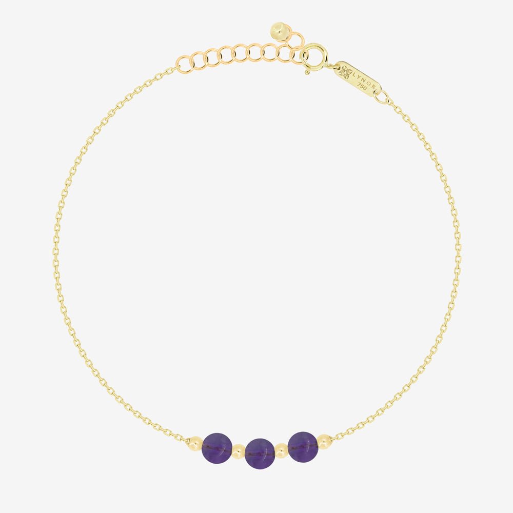 Myra Bracelet in Amethyst - 18k Gold - Ly