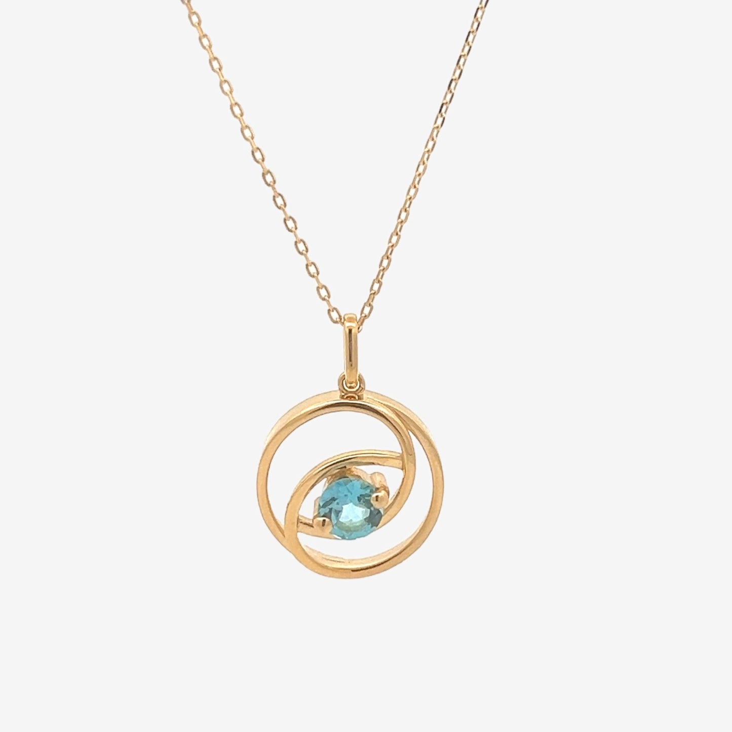 Prima Necklace in Topaz - 18k Gold - Lynor