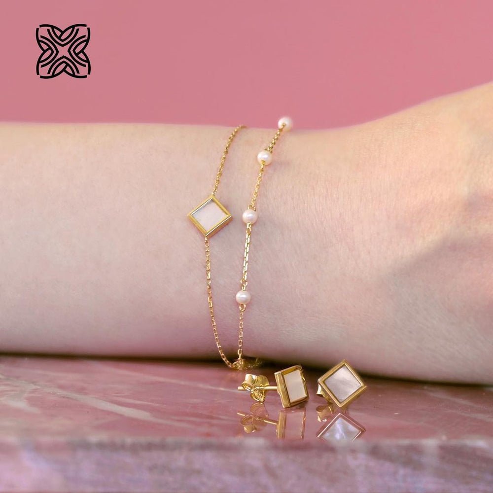 Rhombus Bracelet - 18k Gold - Ly
