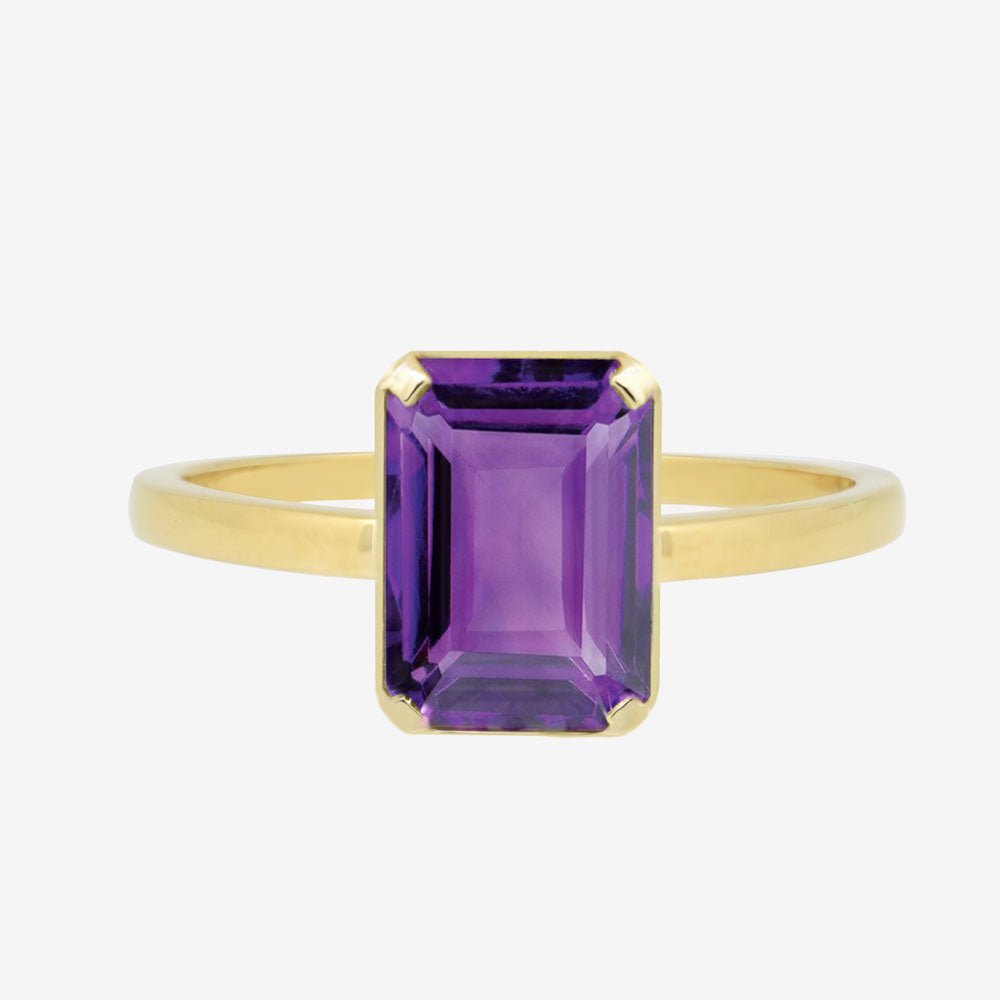 Seta Ring in Amethyst - 18k Gold - Ly