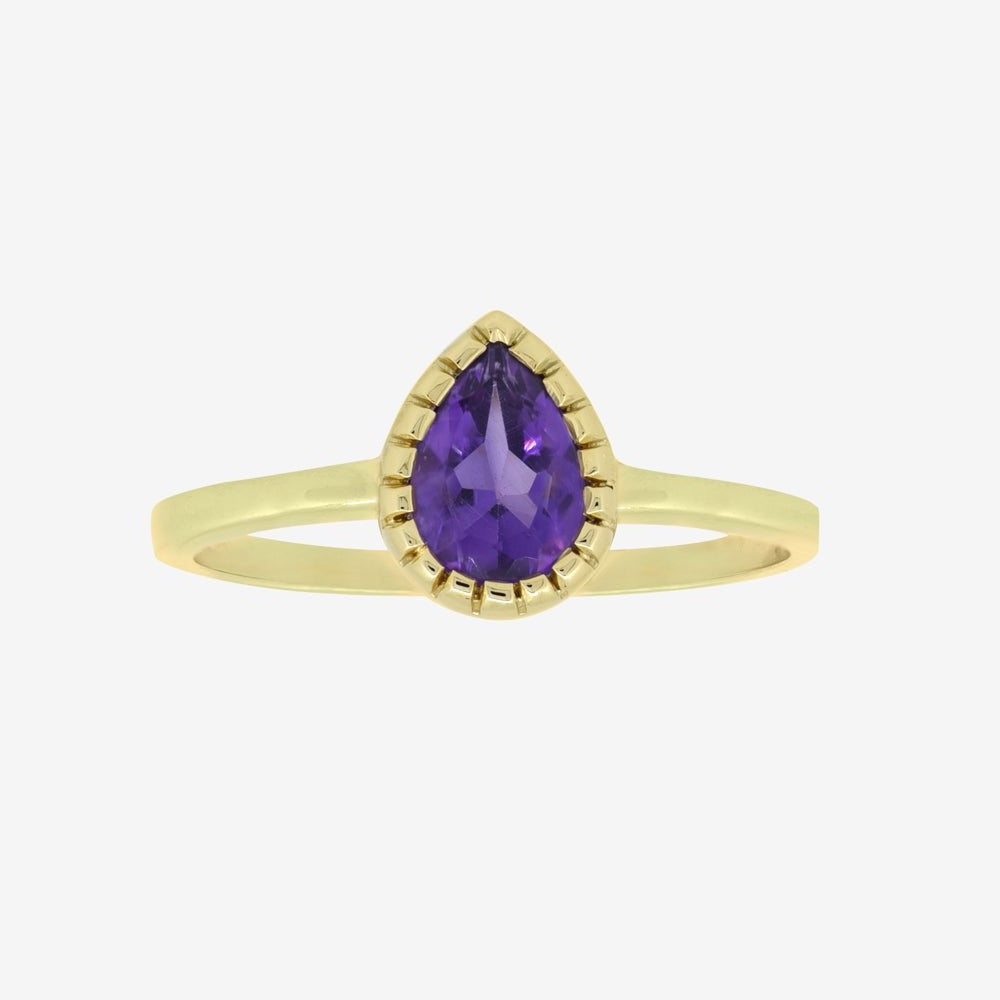 Sienna Ring in Amethyst - 18k Gold - Ly