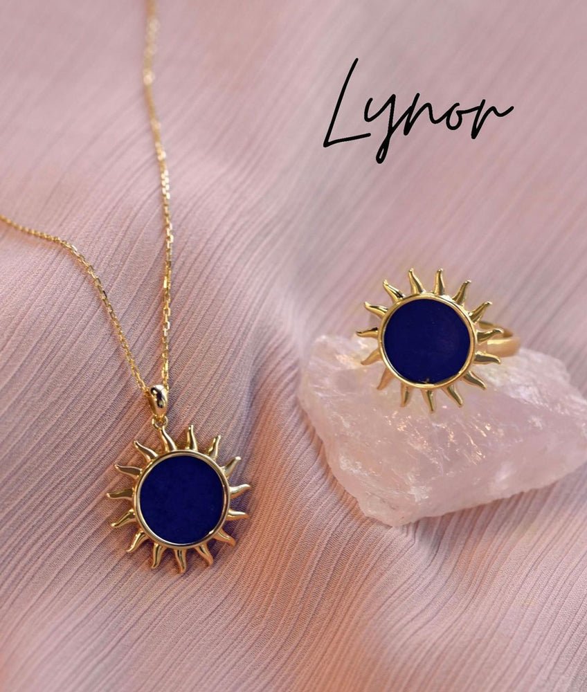 Sun Ring in Lapis Lazuli - 18k Gold - Ly