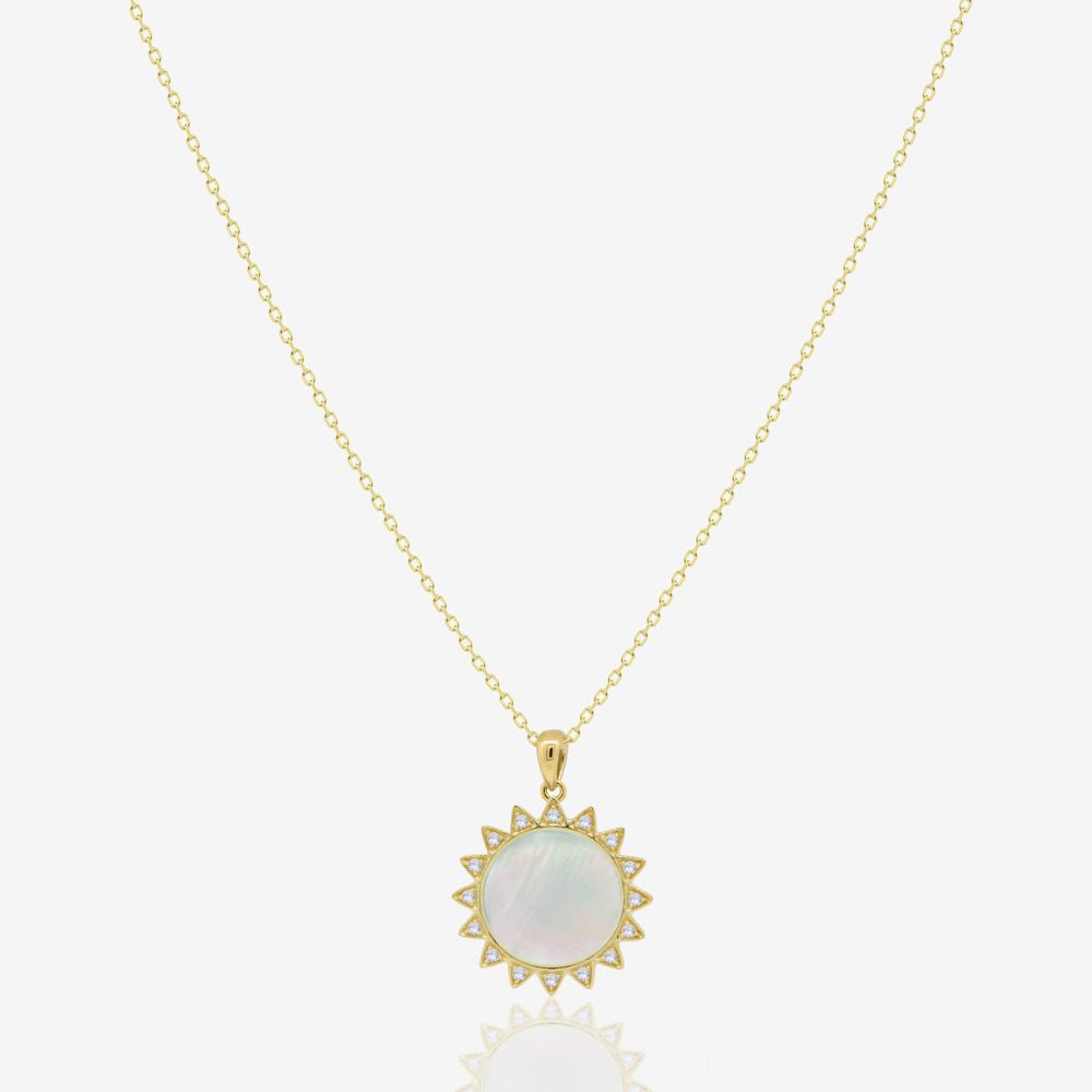 Sunshine Necklace in Mother of Pearl - 18k Gold - Ly