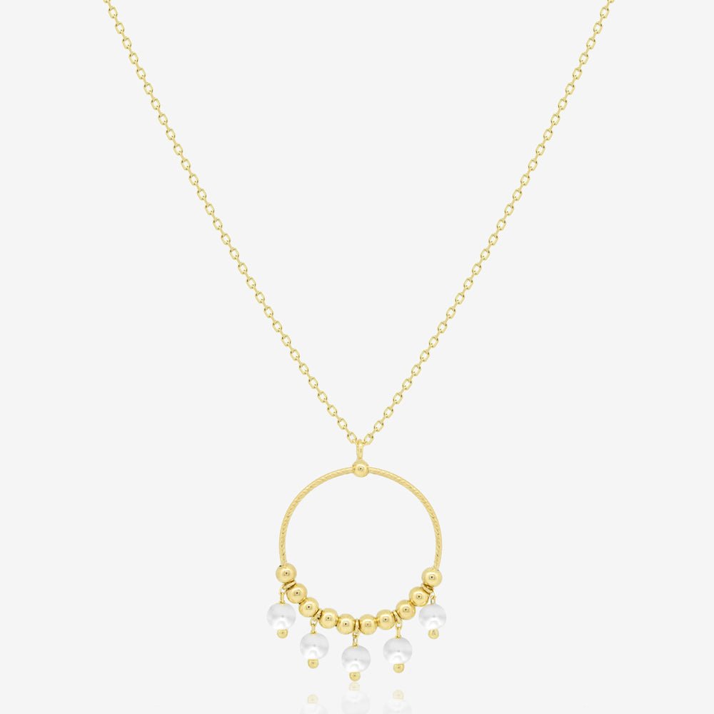 Zoey Necklace in Pearl - 18k Gold - Ly