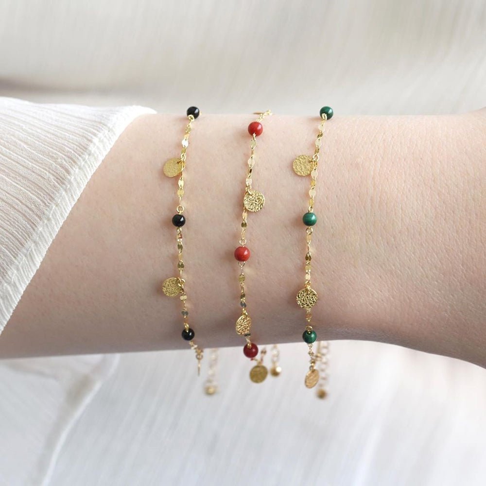 Zola Bracelet in Black Onyx - 18k Gold - Ly