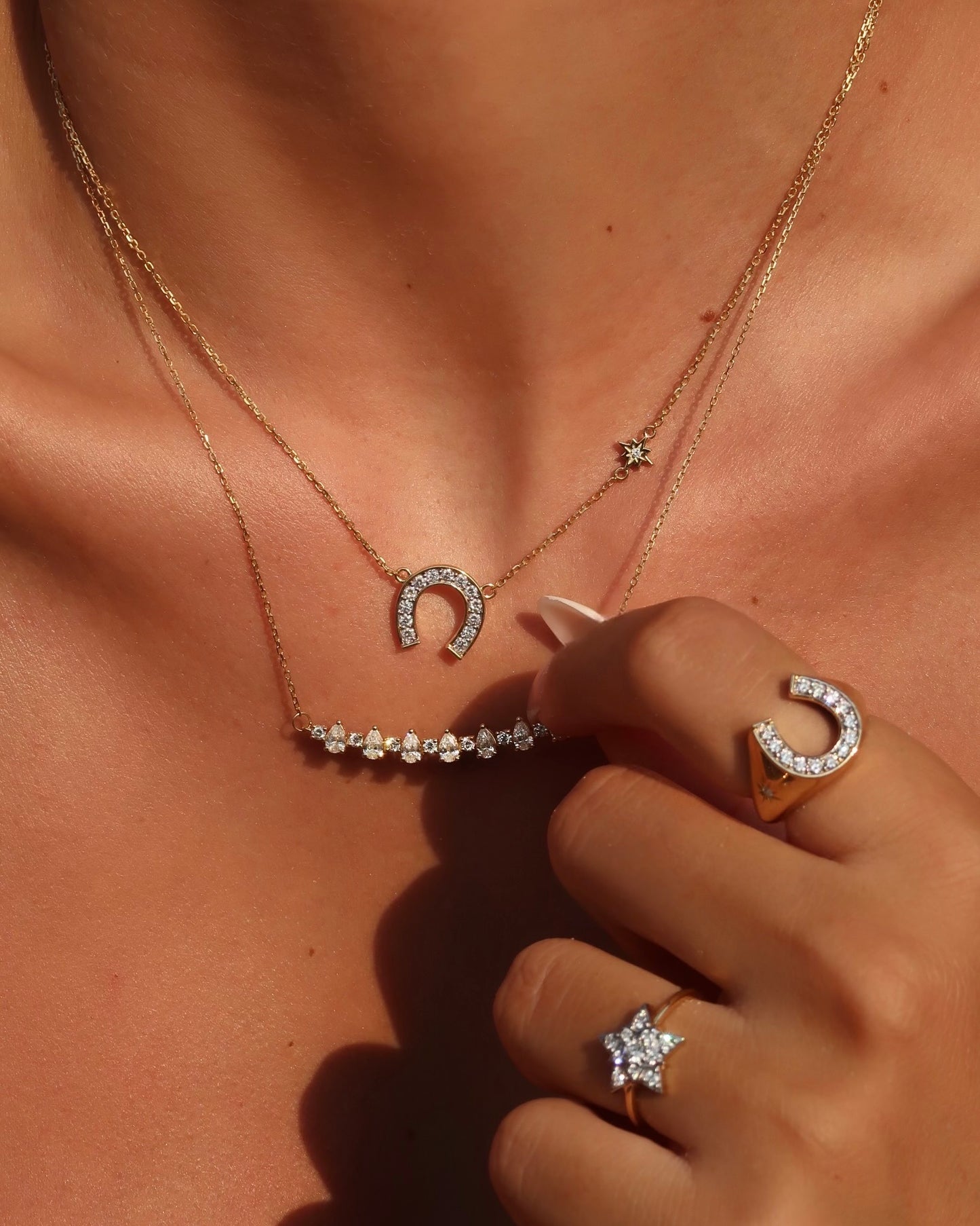 Horseshoe Ring in Diamond