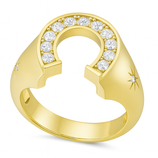 Horseshoe Ring in Diamond