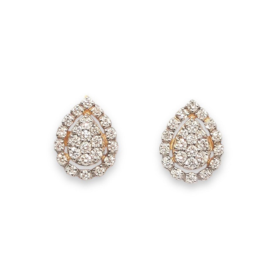 Alessia Earrings in Diamond - 18k Gold - Lynor