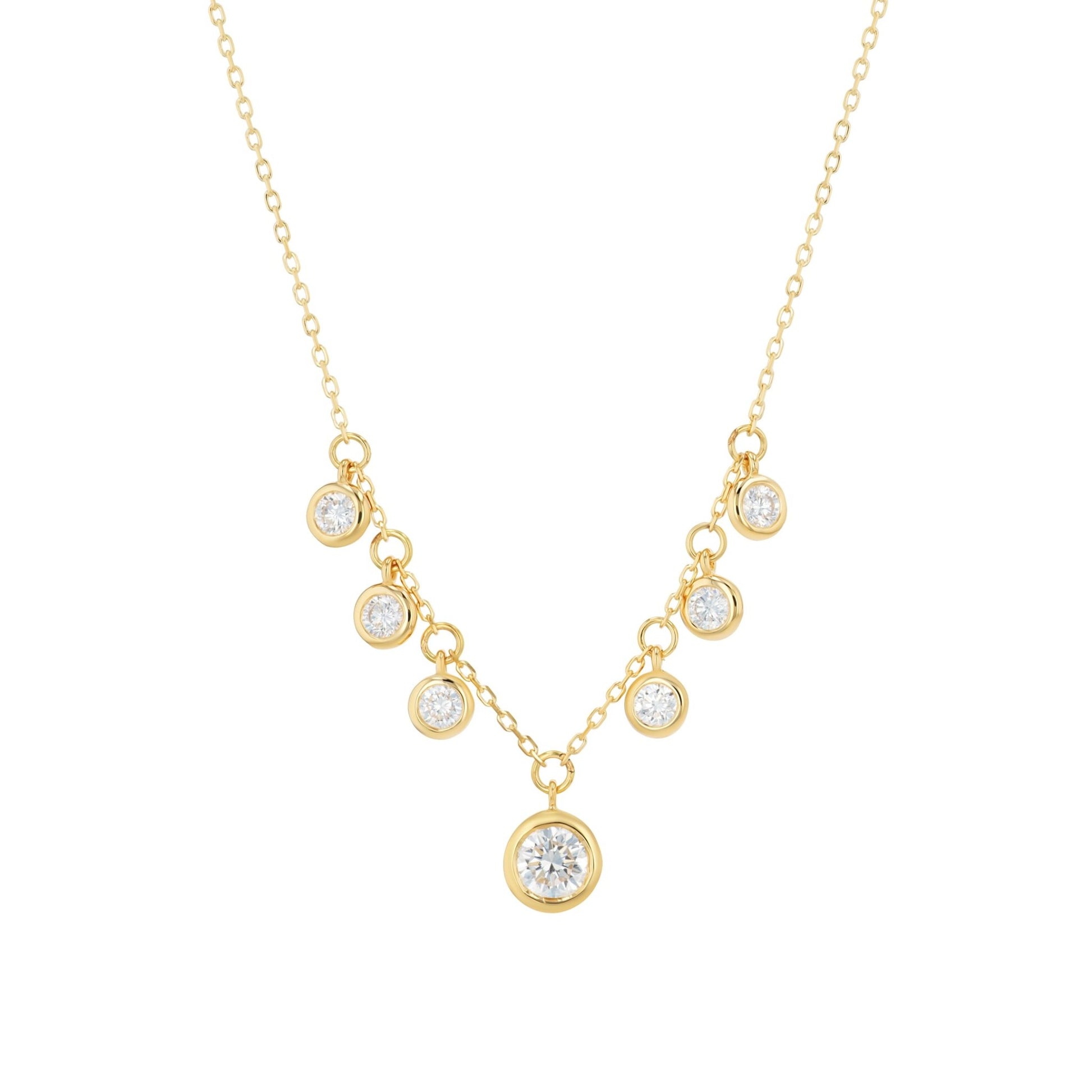 Alexis Necklace in Lab - Grown Diamond - 18k Gold - Lynor